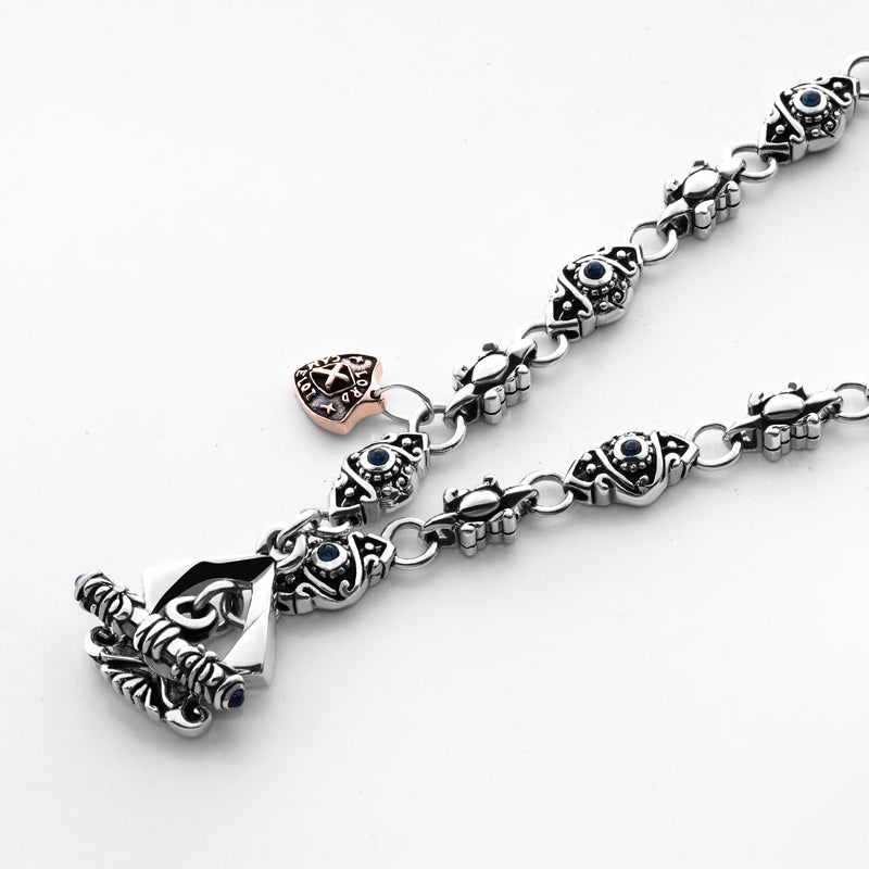 Lord Camelot / CHAIN TYPE A UX SAP/シルバーネックレス/60cm/SV925/サファイア/LC1103 LC1103 CHAIN TYPE A SAP ロードキャメロット(Lord Camelot)シルバー