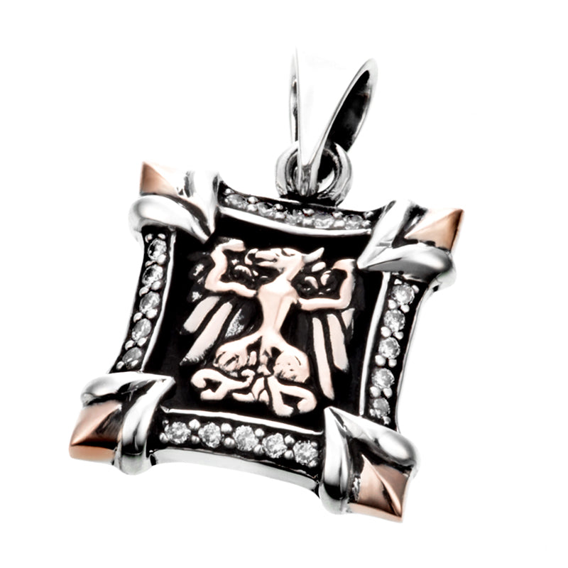 ネックレス・チョーカー LC 936 CZ WH | Lord Camelot LC 936 CZ WHロードキャメロット(Lord Camelot)シルバーペンダント
