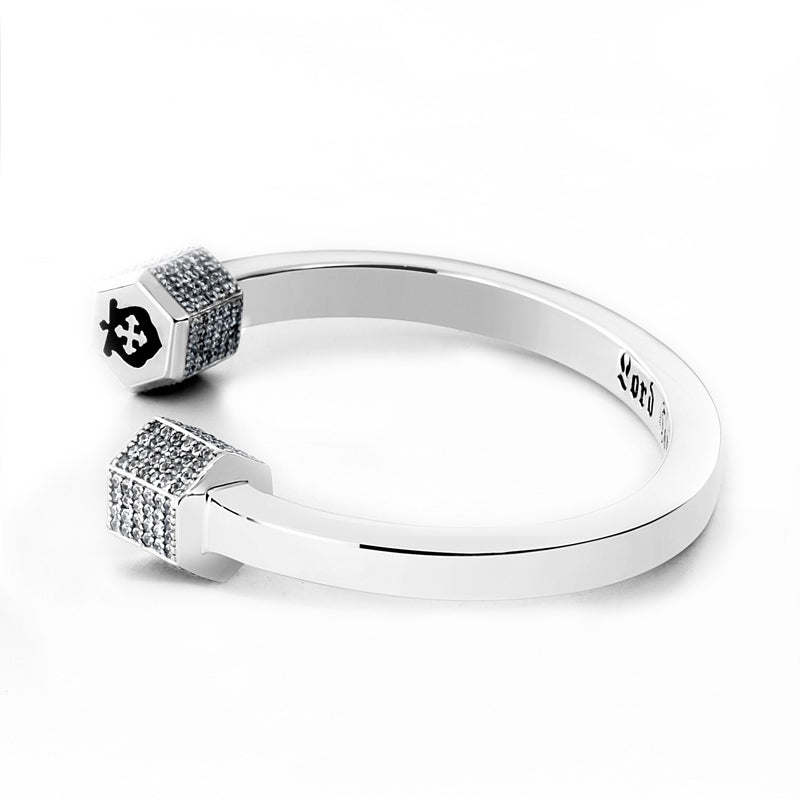 LC1349 CZ WHロードキャメロット(Lord Camelot)シルバーブレスレット