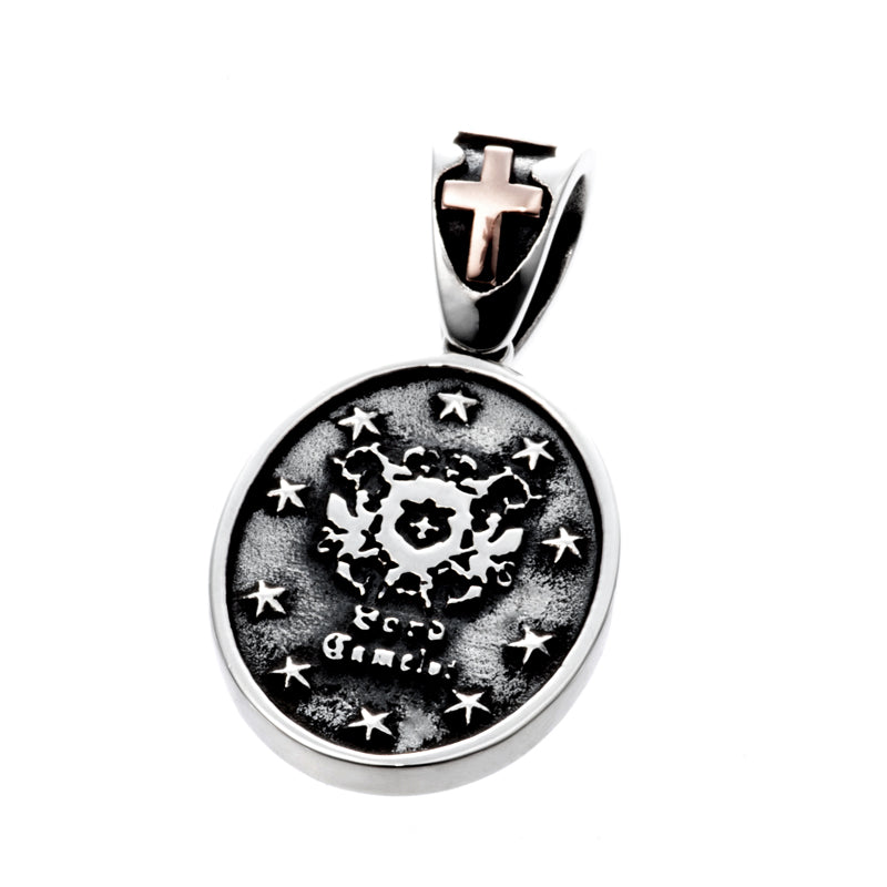 美品　希少　ロードキャメロット　盾と剣のネックレス　アクセサリー　シルバー925 LC 344 UX CZ BKロードキャメロット(Lord Camelot)シルバーネックレス